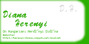 diana herenyi business card